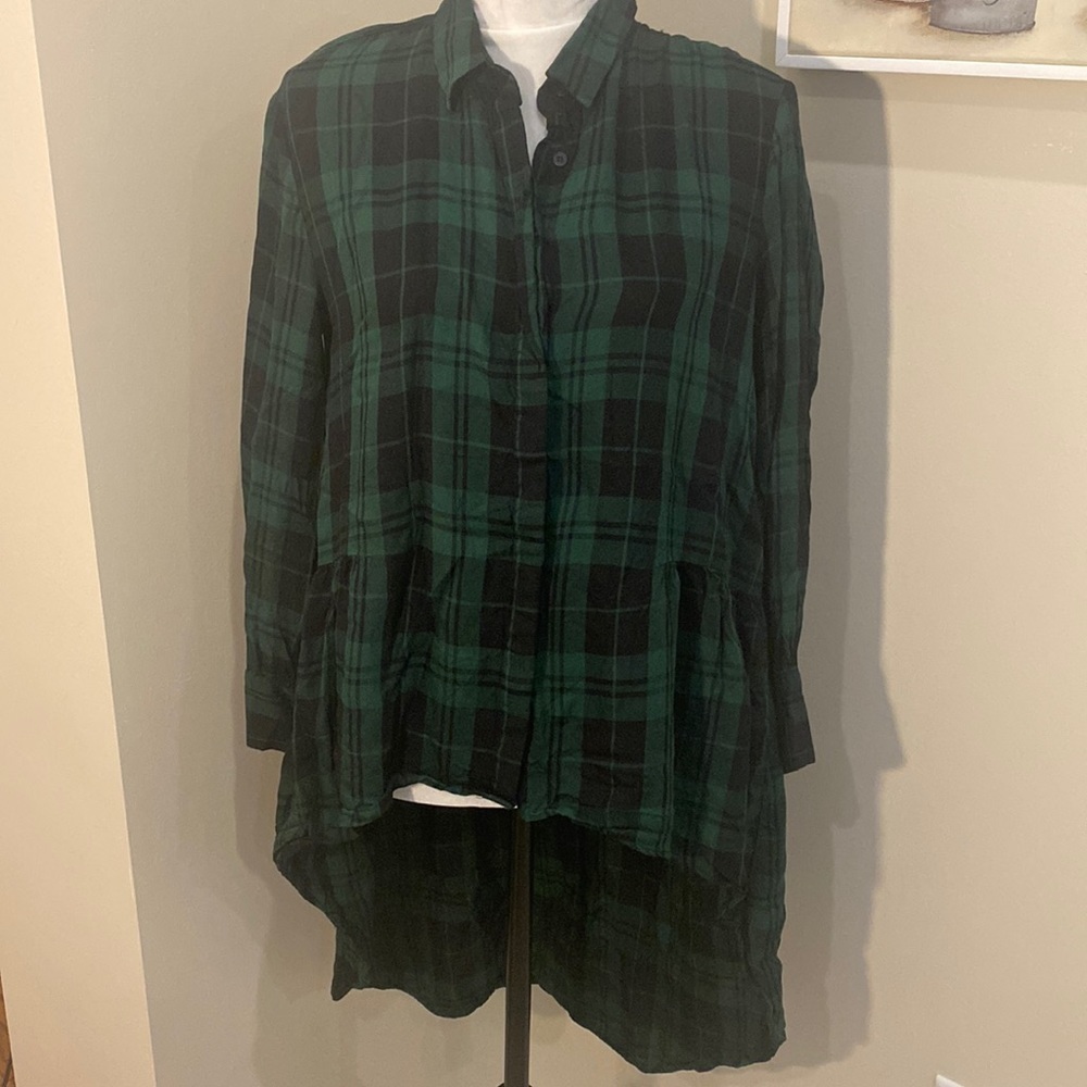 Zara Trafaluc Collection Green Shirt